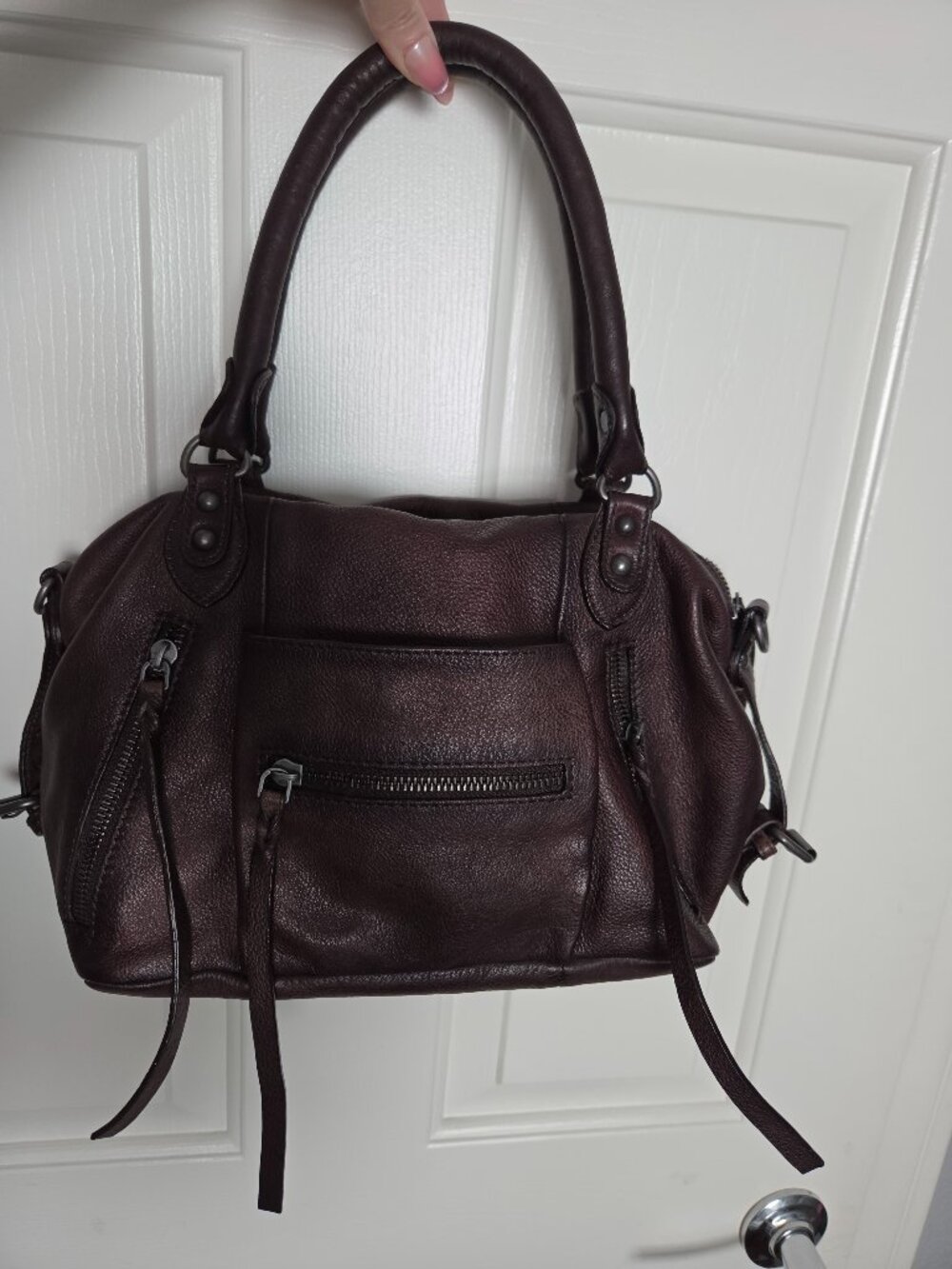 Baby Emerson tote in bitter bark